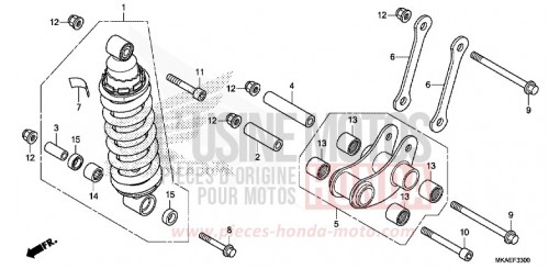 REAR CUSHION NC750DJ de 2018
